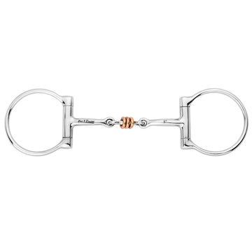 BAR H EQUINE Western D Ring Three-Piece Copper Roller